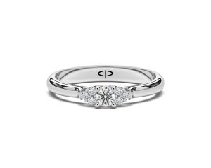 Zaručnički prsten PZ-2340 s dijamantima od 14 karatnog zlata