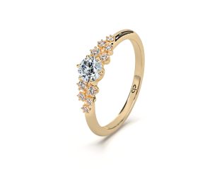 Zlatni prsten PZ-3020 s cirkonima