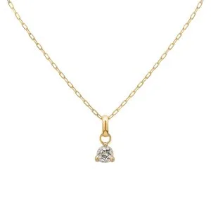 April Birthstone zlatna ogrlica