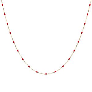 Enamel zlatna ogrlica