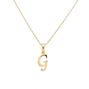 Letter G zlatna ogrlica