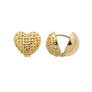 Tara srebrne naušnice s pozlatom