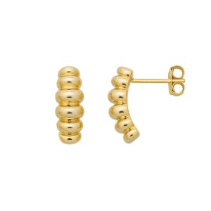 Camille srebrne naušnice s pozlatom