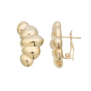 Mylie srebrne naušnice s pozlatom