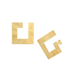 Naomi srebrne naušnice s pozlatom