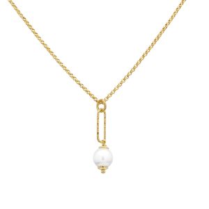 Doria srebrna ogrlica s pozlatom