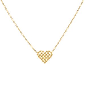 Corazon srebrna ogrlica