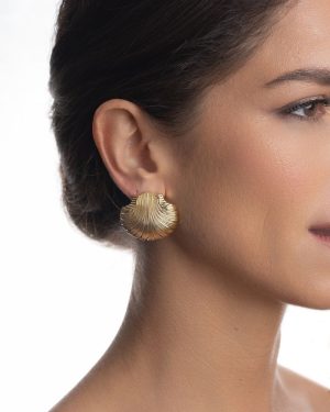 Irene srebrne naušnice s pozlatom