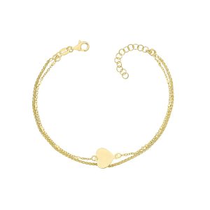 Leyla srebrna narukvica s pozlatom