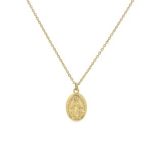 Edith srebrna ogrlica - Žuta