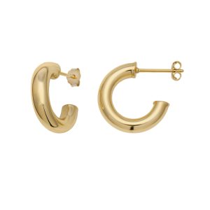 Lulu srebrne naušnice s pozlatom