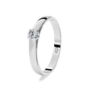Zaručnički prsten PZ-3004 s cirkonom od 14 karatnog zlata