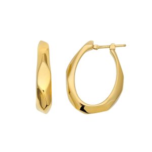 Rombly zlatne naušnice