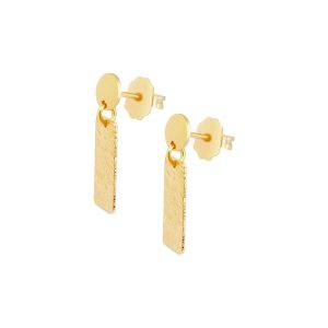 Safiyya srebrne naušnice s pozlatom