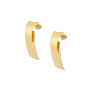 Paniz srebrne naušnice s pozlatom