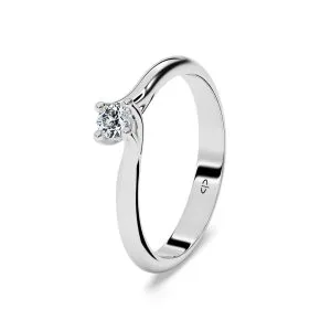 Zaručnički prsten PZ-2440 s cirkonom od 14 karatnog zlata