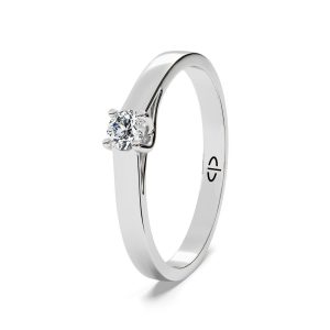 Zaručnički prsten PZ-3002 s dijamantom od 14 karatnog zlata