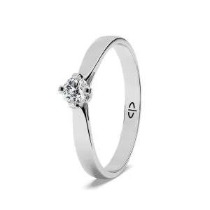 Zaručnički prsten PZ-3007 s cirkonom od 14 karatnog zlata