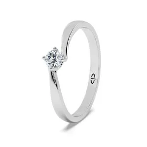 Zaručnički prsten PZ-3010 s cirkonom od 14 karatnog zlata