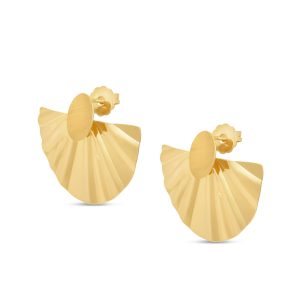 Ondine srebrne naušnice s pozlatom