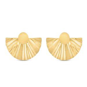 Ondine srebrne naušnice s pozlatom