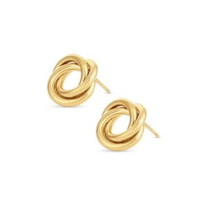 Knot M zlatne naušnice