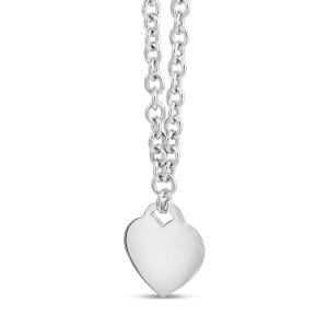 Heart srebrna ogrlica