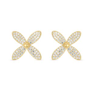 Rockneby srebrne naušnice s pozlatom