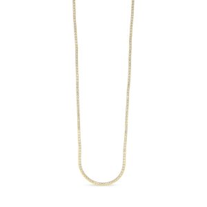 Malmo srebrna ogrlica s pozlatom