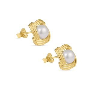 Carvoeira srebrne naušnice s pozlatom