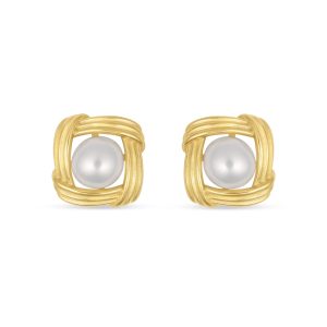 Carvoeira srebrne naušnice s pozlatom