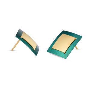 Marseille srebrne naušnice s pozlatom