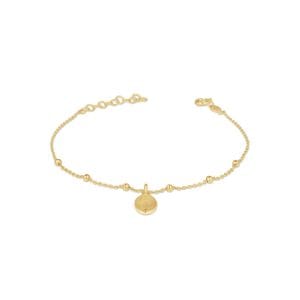 Malax srebrna narukvica s pozlatom