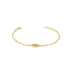 Albinia srebrna narukvica s pozlatom