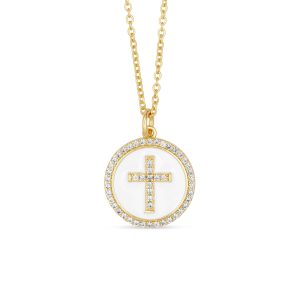 Napola srebrna ogrlica