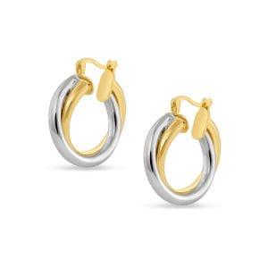 Cairo srebrne naušnice s pozlatom