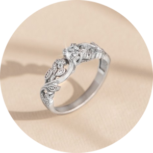 Zaručničko prstenje s cirkonima