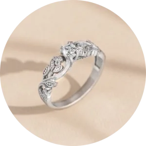 Zaručničko prstenje s cirkonima