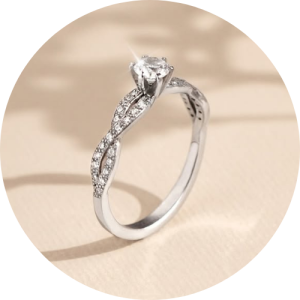 Zaručničko prstenje od srebra s cirkonima