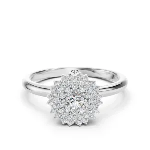 Zaručnički prsten PZ-3106 s dijamantima od 14 karatnog zlata