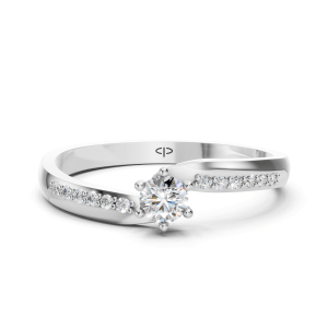 Zlatni prsten PZ-3107 s cirkonom