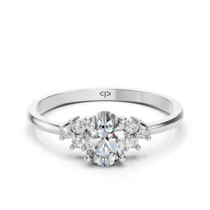 Zaručnički prsten PZ-3110 s cirkonima od 14 karatnog zlata