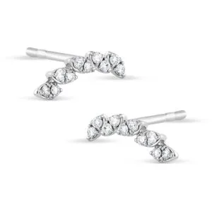 Meridiana zlatne naušnice s dijamantima