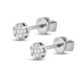 Naos zlatne naušnice s dijamantima