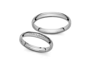 Vjenčano prstenje od platine PM-3024