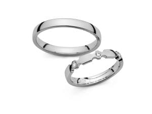 Vjenčano prstenje od platine PM-3031