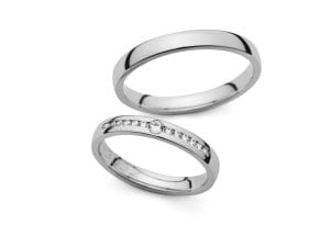 Vjenčano prstenje od platine PM-3032