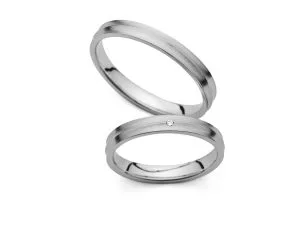 Vjenčano prstenje od platine PM-3033