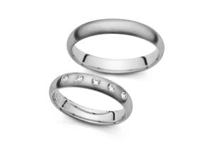 Vjenčano prstenje od platine PM-4263