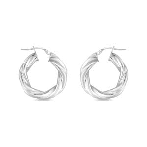 Pei srebrne naušnice